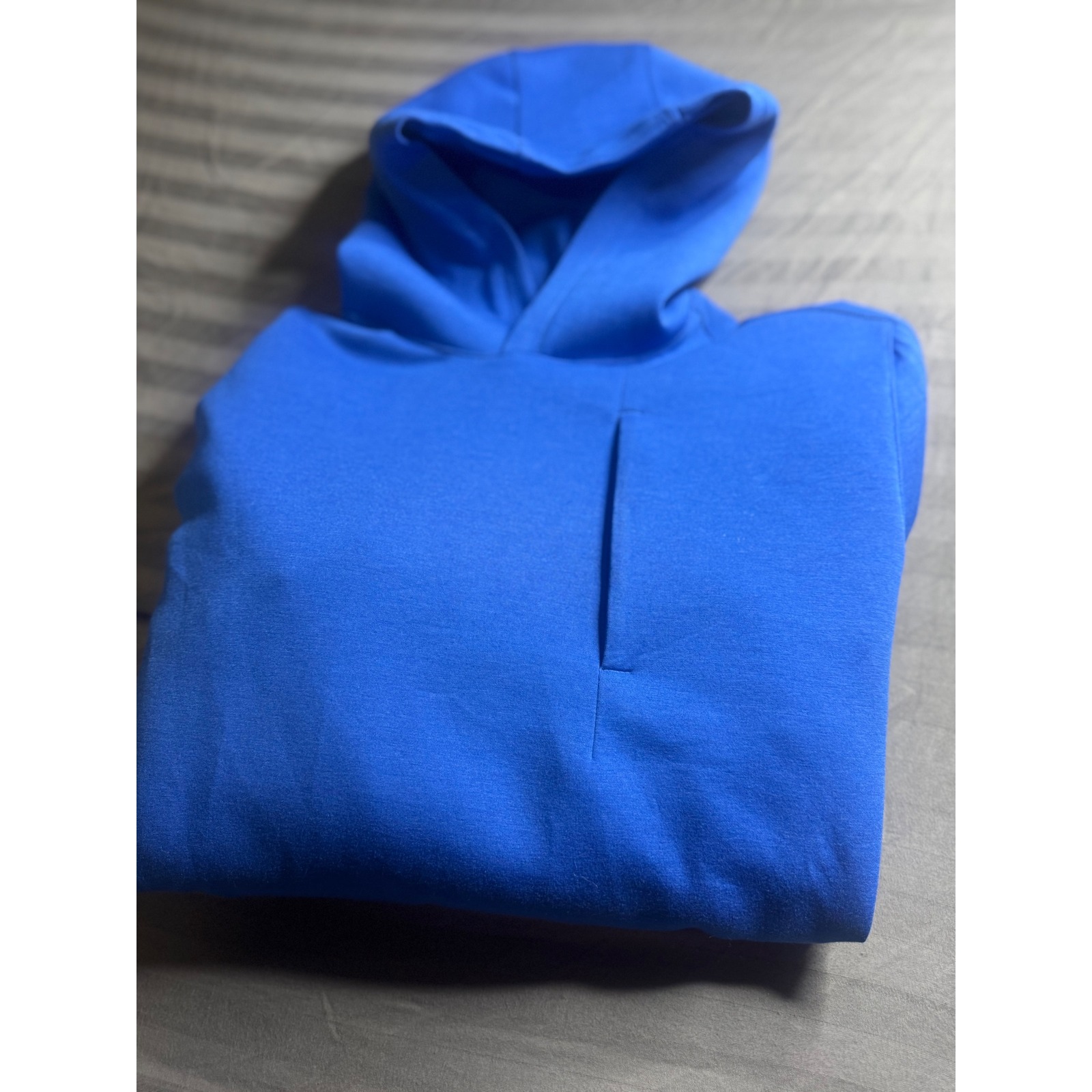 Mack Weldon Ace Hoodie Mens Medium Blue French Terry Pullover Sweatshirt M